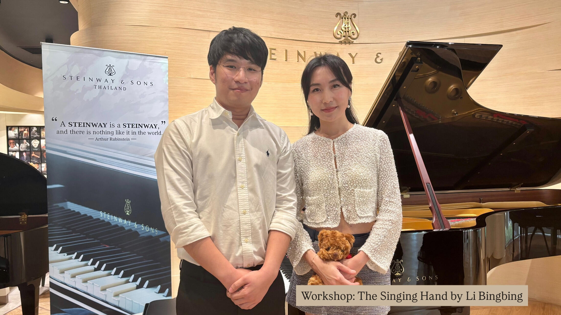 The Singing Hand - Steinway & Sons Thailand. This workshop explores how thoughtful fingering directly shapes phrasing and tone, revealing the colours and nuances within each student’s repertoire.